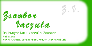 zsombor vaczula business card